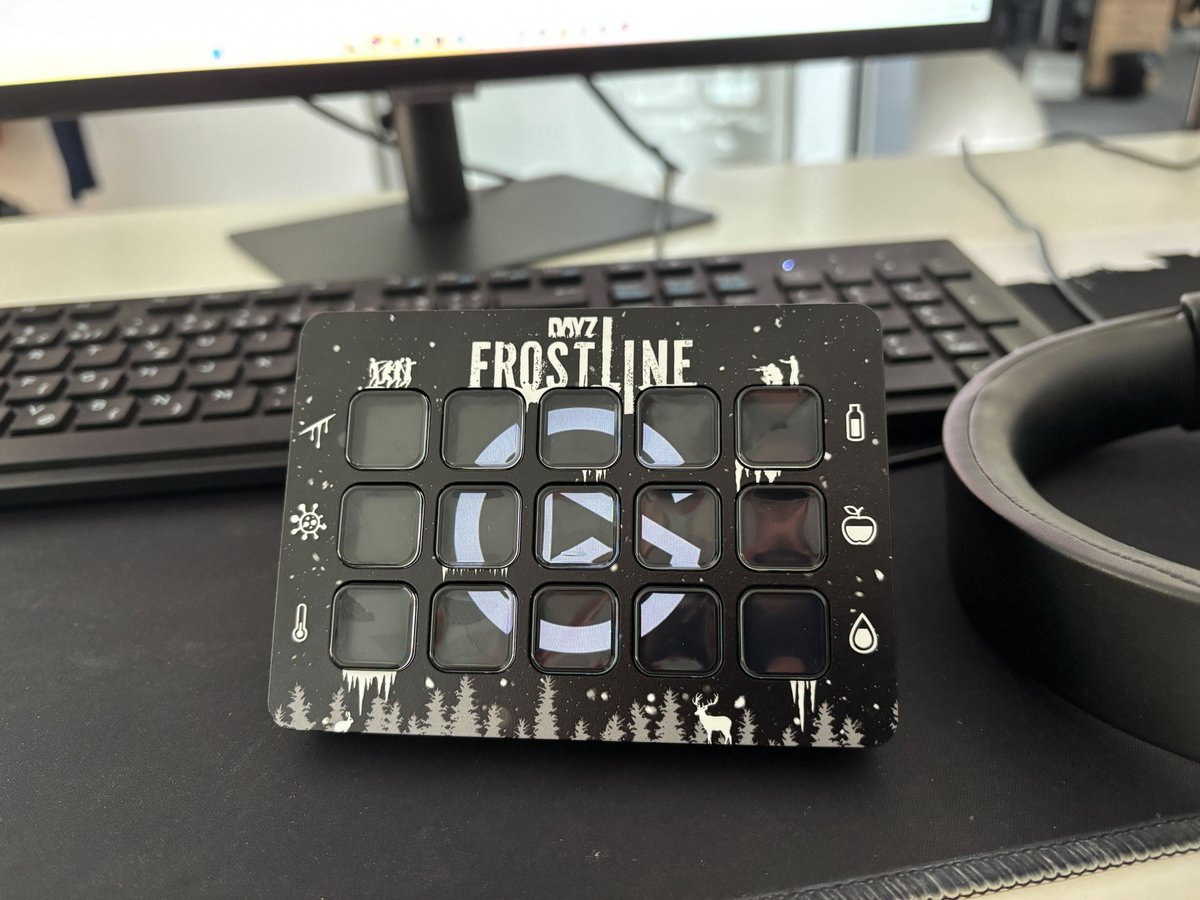 🎉Hey Survivors,
In partnership with <a href="/elgatoDE/">Elgato DE</a>  , we received one of these awesome DayZ Frostline Stream Decks!
Also Elgato gifted us another for community handout🤝
For the chance to obtain this awesome tech, we are hosting a competition
"Fist-bump a Stranger" Contest.

Simple