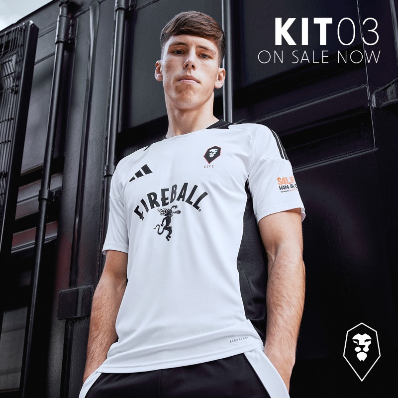 SalfordCityFC's tweet photo. Our City, Our Shirt 🤍

On sale now, in the Club Shop and Online