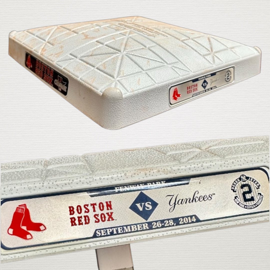 GF_Auctions's tweet photo. Derek Jeter's Final Career Hit Game-Used 1st Base (The Last Base Jeter Touched - RBI Single To End Career โข MLB Auth) #AuctionPreview #JustConsigned https://t.co/SrTYUCOuBo