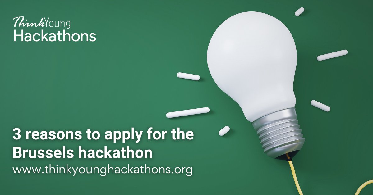ThinkYoungNGO's tweet photo. You only have 7 days left to apply for our Brussels hackathon organised in partnership with https://t.co/88zMZAXS7u! 
Here are 3 reasons why you should apply:
💸Win big
🛜Network with partners
👥Learn from mentors https://t.co/vvfSV1Vrei