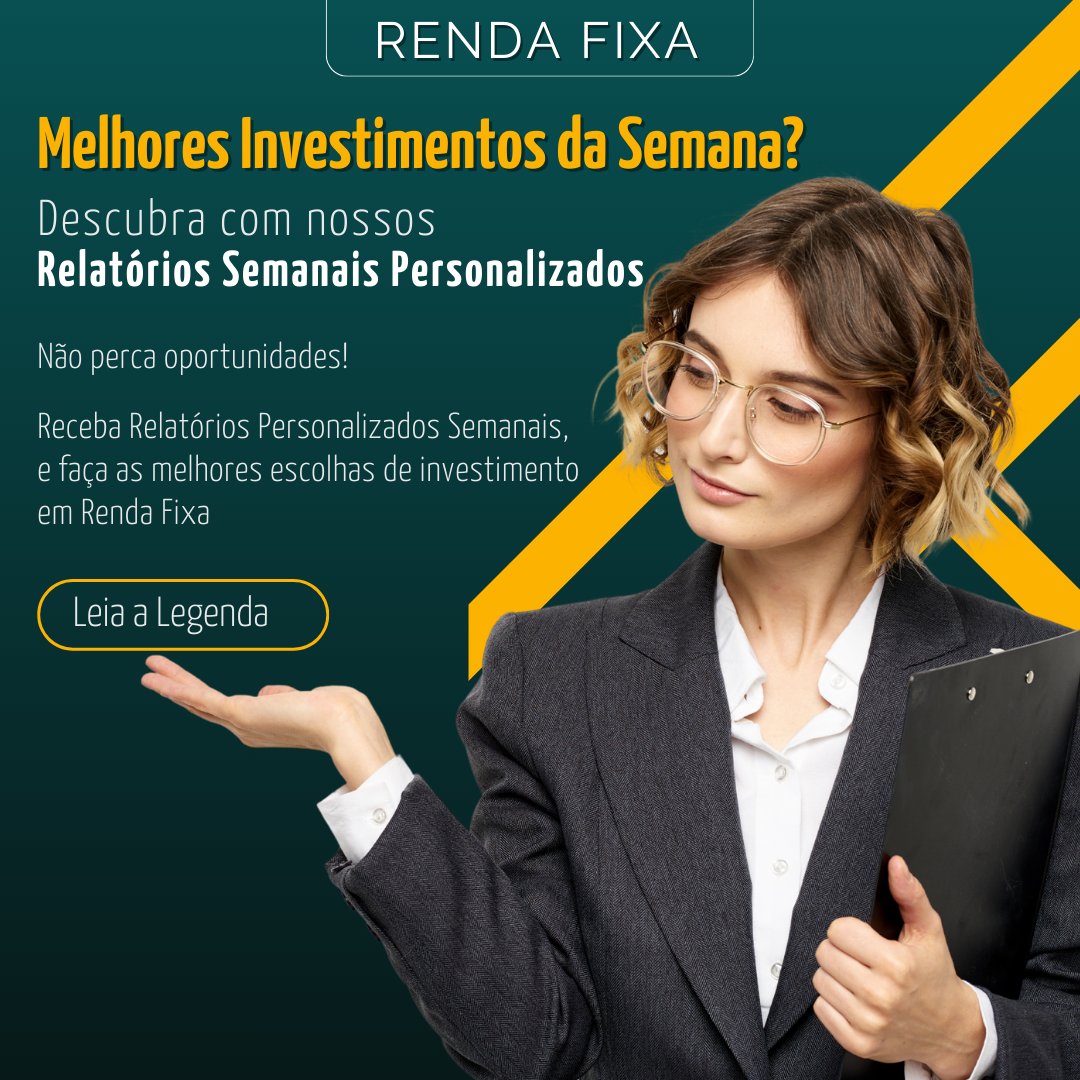 iprosperhc's tweet photo. RENDA FIXA - MELHORES INVESTIMENTOS DA SEMANA| Tome decisões seguras com nossos Relatórios Semanais.  https://t.co/KXK2zfjYuu.

#dinheiro #financas #rendafixa #investidor #investidores #investidoriniciante #dicasdeinvestimento #comoinvestir  #ondeinvestir #cdb https://t.co/dNq0g1xwjL
