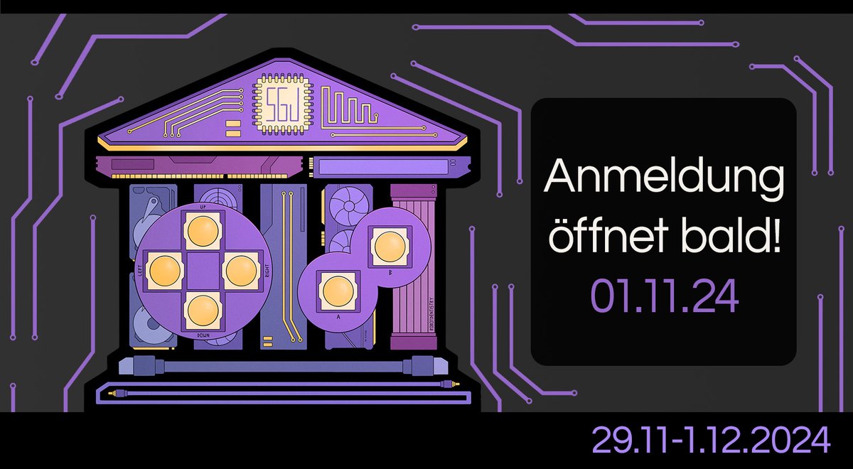 Der Countdown läuft:
Die #SemesterGameJam kündigt sich an.
Seid ihr bereit? - denn am Freitag um 20:00 öffnet die Anmeldung!🗓️

Hier schonmal der Link: semestergamejam.de/signup/

Die Plätze sind begrenzt also meldet euch besser direkt am Freitag an!
Wir freuen uns schon auf euch😊