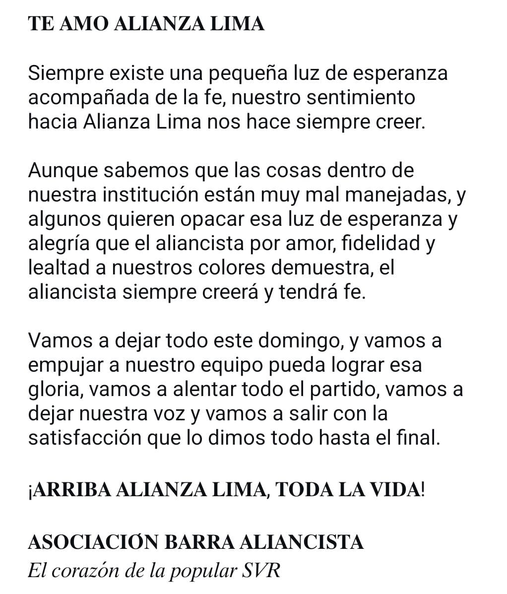 Asociación Barra Aliancista - ABA tweet media