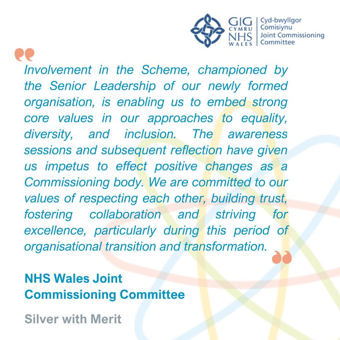 NHS Wales Joint Commissioning Committee received the Silver Award with Merit 🥈