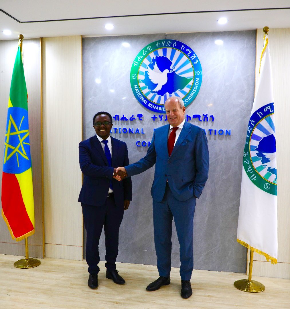 I met the new German ambassador to Ethiopia Amb. Jens Hanefeld. We discussed progress in the DDR program. Amb. Jens reassured <a href="/nrc_nr/">ብሄራዊ ተሃድሶ ኮሚሽን NRC</a> of his support for demobilisation and reintegration efforts in Ethiopia.  <a href="/GerEmbAddis/">German Embassy Addis Ababa</a> <a href="/UNDPEthiopia/">UNDP Ethiopia</a>
