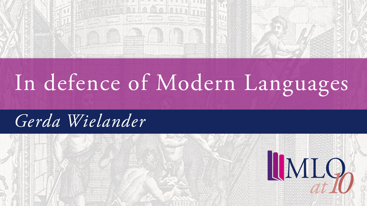 Modern Languages Open (@modlangopen) on Twitter photo During our 10th Anniversary, we're looking back to where MLO all began. To celebrate this, we're sharing <a href="/GerdaWielander/">Gerda Wielander</a>'s 2014 timely article 'In defence of Modern Languages'. Read it #OpenAccess on MLO: bit.ly/Wielander-In-D… <a href="/wminlanguages/">Languages at Westminster</a> <a href="/ALL4language/">ALL Languages</a> @OpenLanguagesHQ During our 10th Anniversary, we're looking back to where MLO all began. To celebrate this, we're sharing <a href="/GerdaWielander/">Gerda Wielander</a>'s 2014 timely article 'In defence of Modern Languages'. Read it #OpenAccess on MLO: bit.ly/Wielander-In-D… <a href="/wminlanguages/">Languages at Westminster</a> <a href="/ALL4language/">ALL Languages</a> @OpenLanguagesHQ