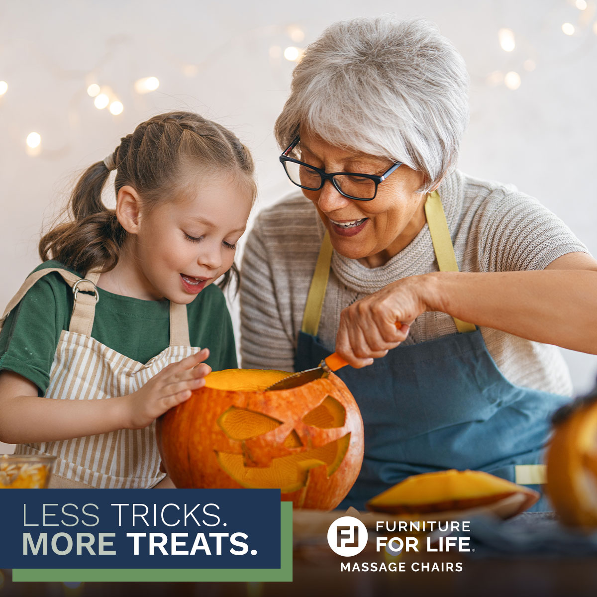 fflstores's tweet photo. Less Tricks. More Treats. Banish your fear of the aches and pains, rejuvinate yourself with massage and relish in all the fun autumn festivities instead. Visit Furniture for Life and test drive massage chairs to find the best fit for you. https://t.co/CHnfyFivA0 #furnitureforlife #theworldsbestmassagechairs #WednesdayWisdom #happiness #MotivateYourself