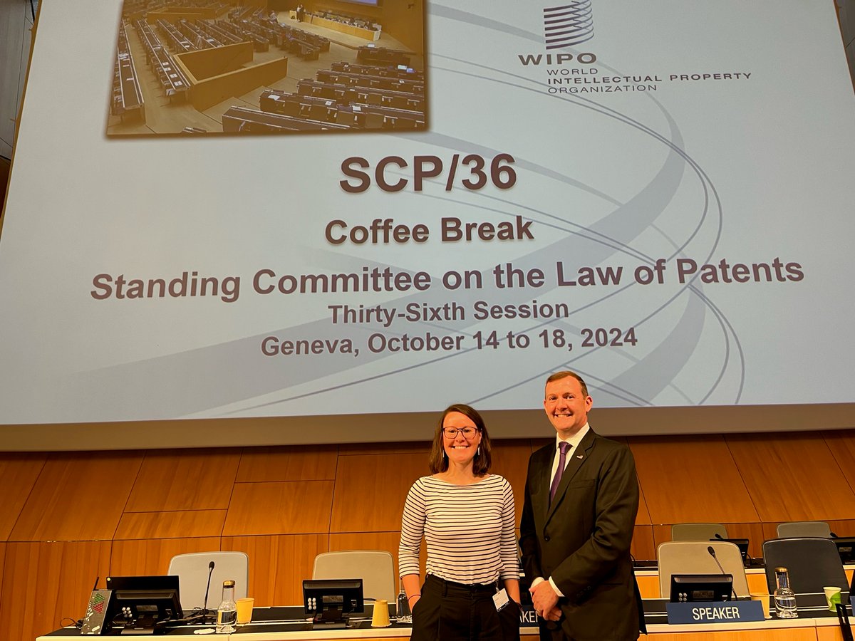 Oxford University Innovation (@oxuinnovation) on Twitter photo 🌍Earlier this month, Rachel Grovenor from <a href="/OxUInnovation/">Oxford University Innovation</a> spoke at the <a href="/WIPO/">World Intellectual Property Organization (WIPO)</a> Standing Committee panel alongside <a href="/Ssusalka/">Stephen Susalka</a>, CEO of <a href="/AUTM/">AUTM</a> and <a href="/_AnitaNel/">Anita Nel</a>, CEO of the tech transfer office at <a href="/StellenboschUni/">Stellenbosch University</a>.
They discussed the need for better alignment in international IP laws. 🌍Earlier this month, Rachel Grovenor from <a href="/OxUInnovation/">Oxford University Innovation</a> spoke at the <a href="/WIPO/">World Intellectual Property Organization (WIPO)</a> Standing Committee panel alongside <a href="/Ssusalka/">Stephen Susalka</a>, CEO of <a href="/AUTM/">AUTM</a> and <a href="/_AnitaNel/">Anita Nel</a>, CEO of the tech transfer office at <a href="/StellenboschUni/">Stellenbosch University</a>.
They discussed the need for better alignment in international IP laws.