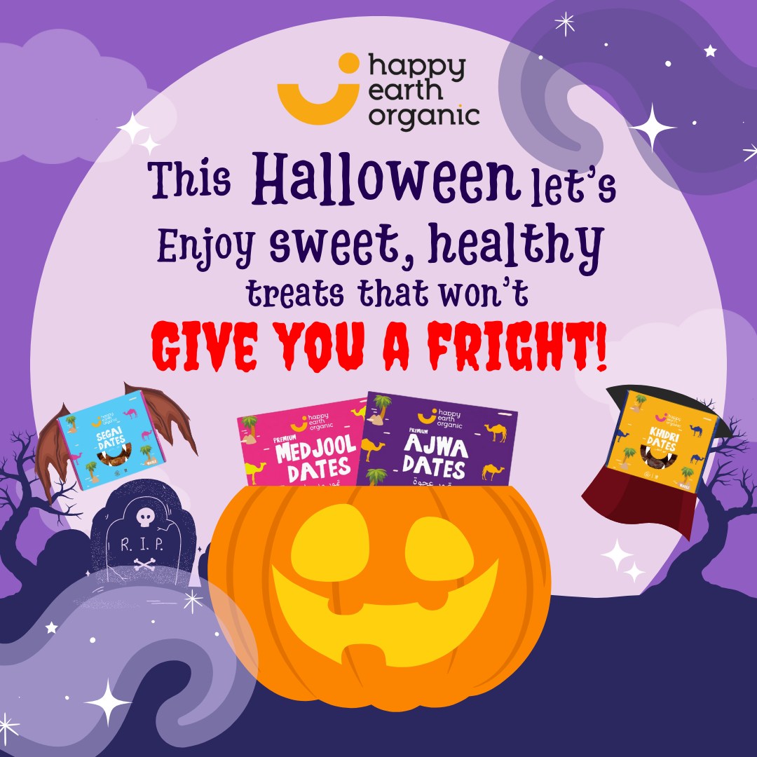 HEO_Organic's tweet photo. This Halloween, let’s make a spooky-good swap! 🎃👻 Ditch the sugary sweets and treat yourself to our delicious organic dates – nature’s very own candy. 🍬

 #HalloweenTreats #HealthyHalloween #OrganicDates #NaturesCandy #HealthyLifestyle https://t.co/REt00BuWf1