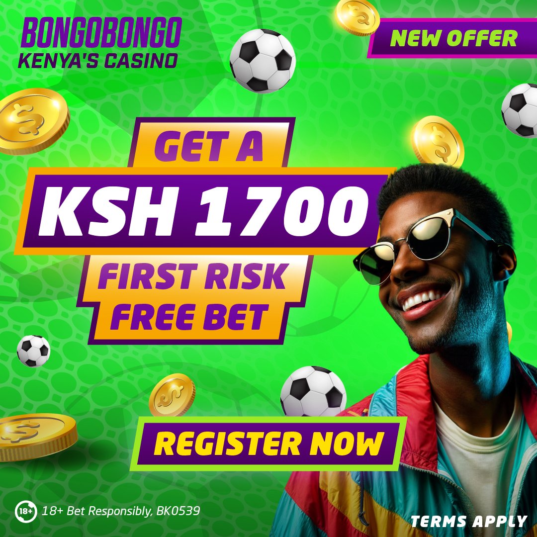 BongoBongo_KE's tweet photo. BONGOBONGO’S 100% RISK FREE FIRST BET UP TO KSH 800 🤩⚽
👇MORE INFO 👇
https://t.co/sDNkx8QOE8
.
If you stake KSH 800 and your first bet meets the bonus criteria, you will earn KSH 800 in free bet bonus if the first bet loses.
.
T&C APPLY
.
#SportsBetting #Football #Sports #Accumulator
