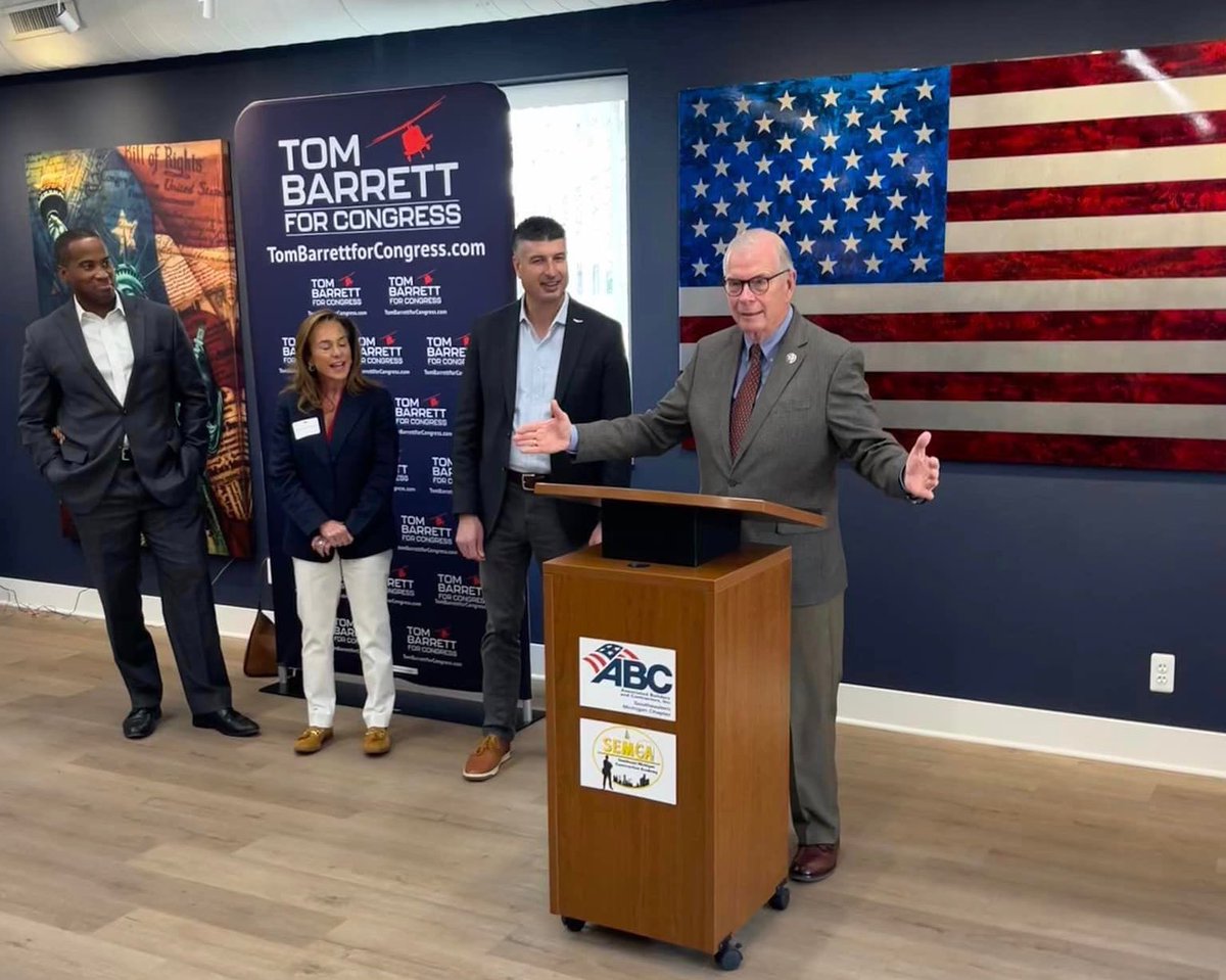 Walberg for Congress (@timwalberg) on Twitter photo Control of the House runs right through Michigan.
Great to be with <a href="/SteveScaliseGOP/">Steve Scalise</a>, <a href="/RepHudsonNC/">Richard Hudson</a>, and so many of my colleagues to support true servants and warriors for Michigan like <a href="/tombarrettmi7/">Tom Barrett</a>, <a href="/VotePaulJunge/">Paul Junge</a>, and <a href="/JohnJamesMI/">John James</a>. Control of the House runs right through Michigan.
Great to be with <a href="/SteveScaliseGOP/">Steve Scalise</a>, <a href="/RepHudsonNC/">Richard Hudson</a>, and so many of my colleagues to support true servants and warriors for Michigan like <a href="/tombarrettmi7/">Tom Barrett</a>, <a href="/VotePaulJunge/">Paul Junge</a>, and <a href="/JohnJamesMI/">John James</a>.