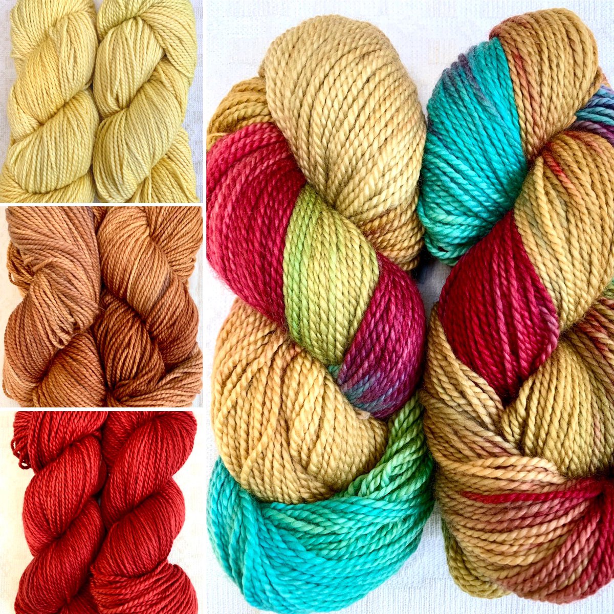 I am now using a new yarn, Fleece Artist Front Country, a 100% merino wool double-knitting yarn. Kits are available for a couple of my patterns.
For more information: mailchi.mp/3af57fd7dc15/r… Please DM me if you are interested in any of these yarn kits.
