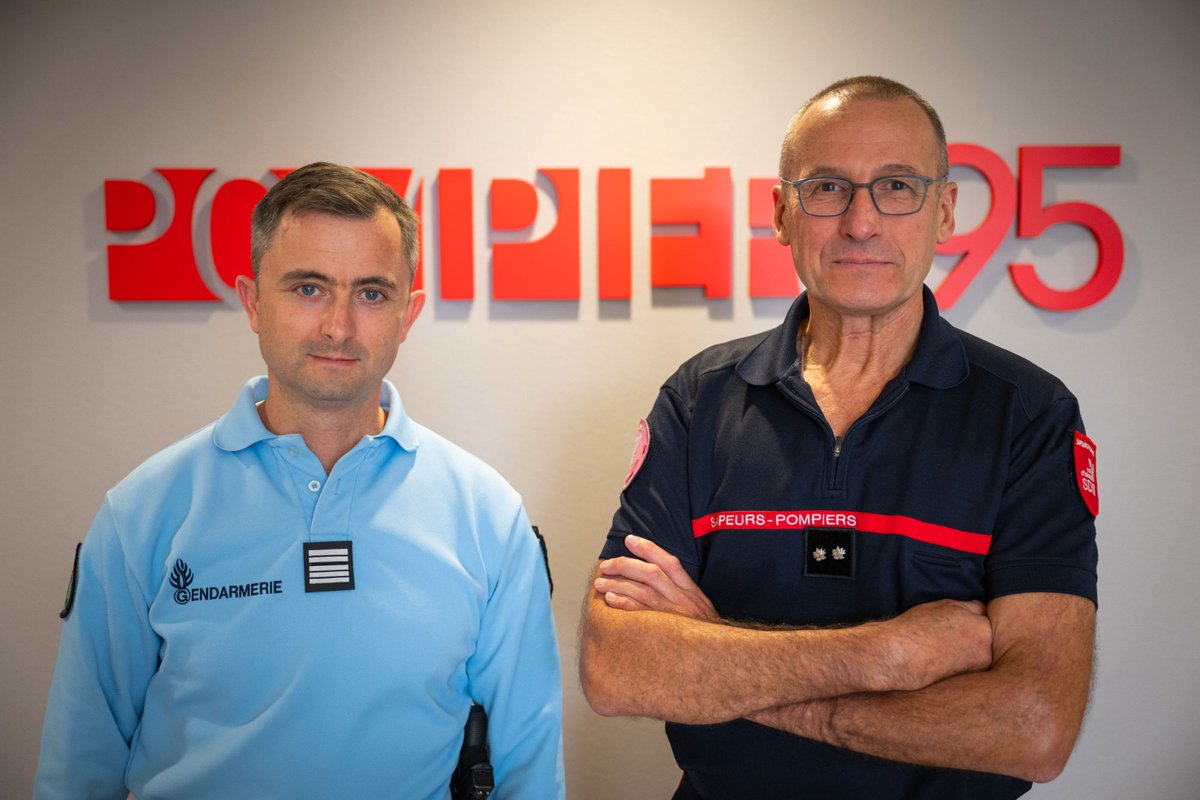 [RENCONTRE] Cet après-midi, le directeur départemental, le cgl <a href="/LChavillon/">laurent chavillon</a> a rencontré son homologue valdoisien récemment nommé à la tête de la <a href="/Gendarmerie_095/">Gendarmerie du Val-d'Oise</a>, le colonel Denis Mottier👮
Sur le terrain, les #Pompiers95 sont régulièrement amenés à travailler aux côtés de leurs