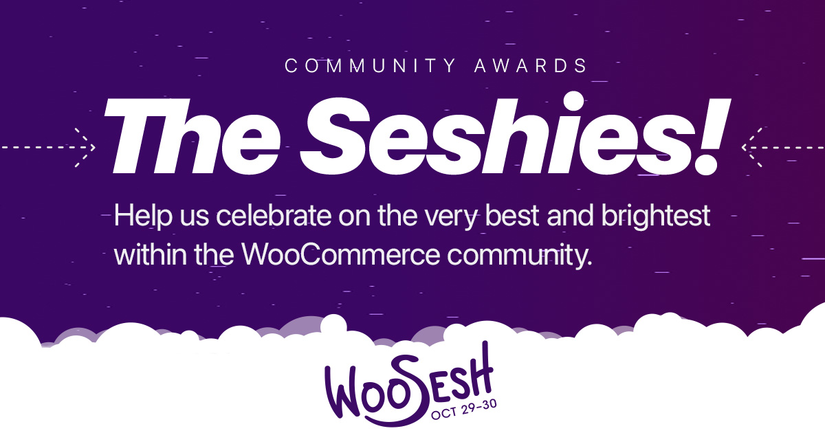 Voting ends in ~ 30 mins. Help us shine a spotlight on exceptional WooCommerce stores, agencies, developers, and community advocates Go cast your vote now for ➡️  woosesh.com/seshies