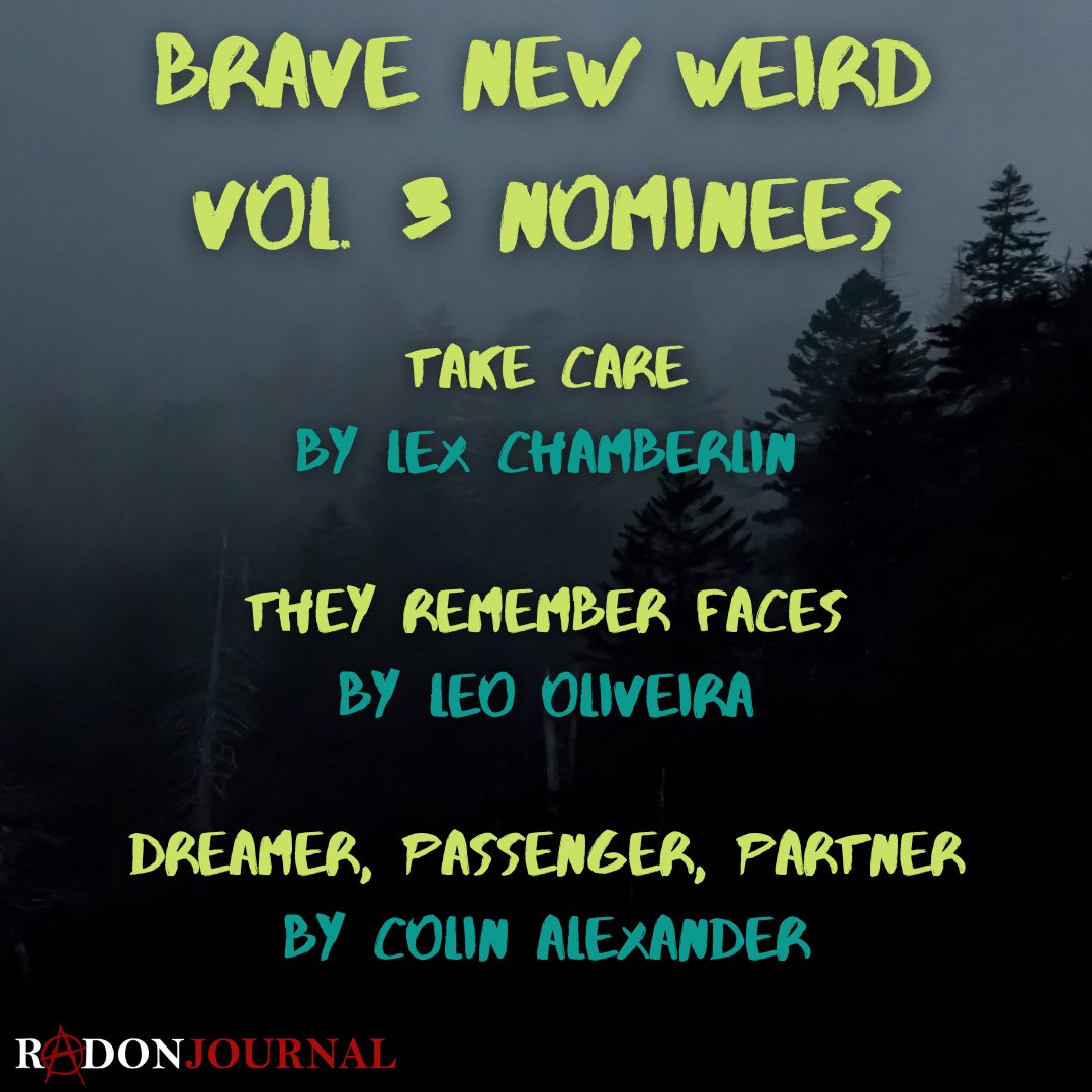 Celebrate literary Halloween with us by congratulating our nominees for both Brave New Weird by <a href="/TenebrousPress/">Tenebrous Press</a> and Best Horror of the Year!  #WritingCommunity