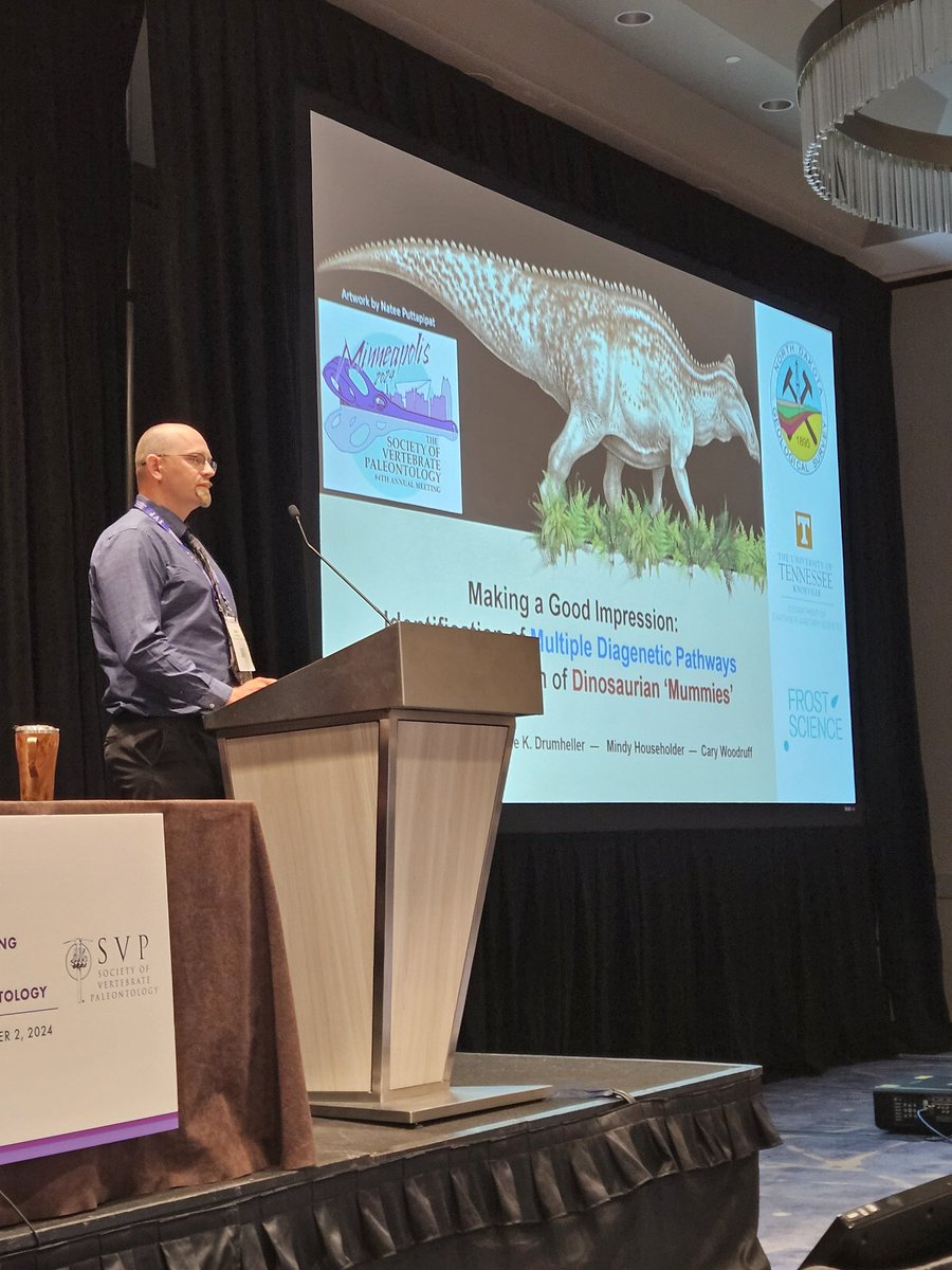 Well, I was going to give a shout out to @boydpaleo for his talk on our latest #dinomummy #research at #SVP2024, but then he publicly called me a #dinosaur #paleontologist, so to heck with that guy.