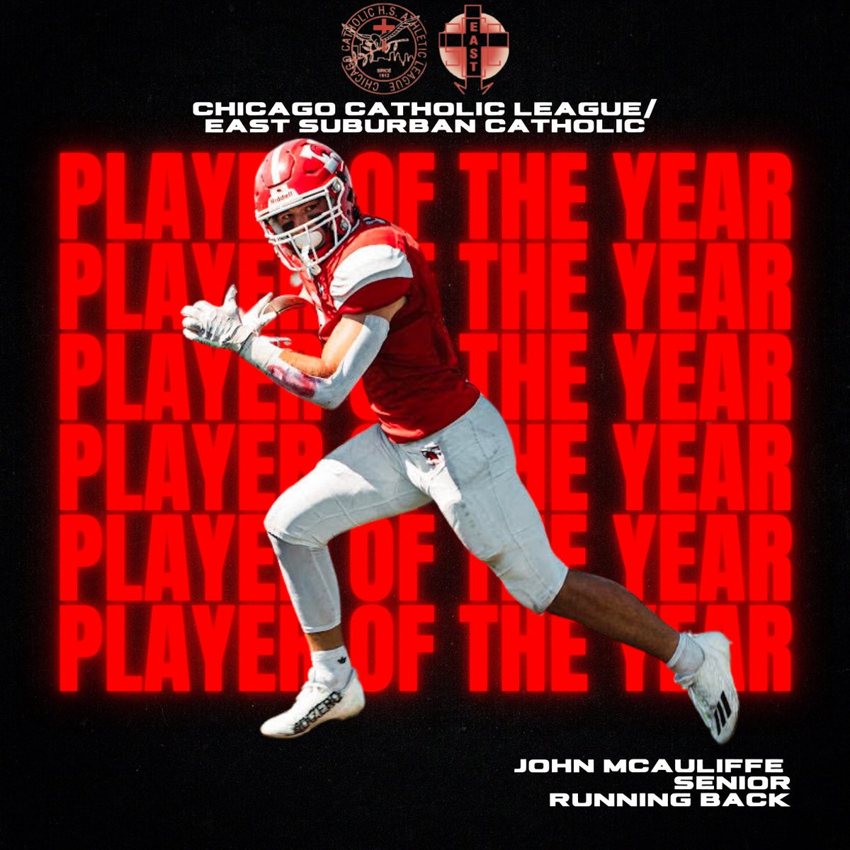 🚨 PLAYER OF THE YEAR 🚨

Congratulations to Senior RB John McAuliffe!

#FAMILY // #HonorGloryFame // #115th