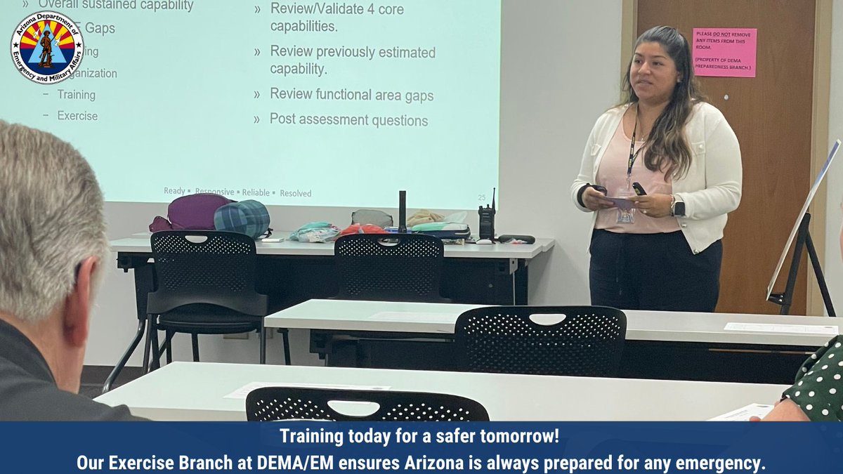 DEMAArizona's tweet image. Preparedness is key! Recently, our Exercise Branch conducted a statewide drill, helping agencies test and refine their response plans. 🏋️‍♂️📋 #Preparedness #EmergencyExercise dema.az.gov/emergency-mana…