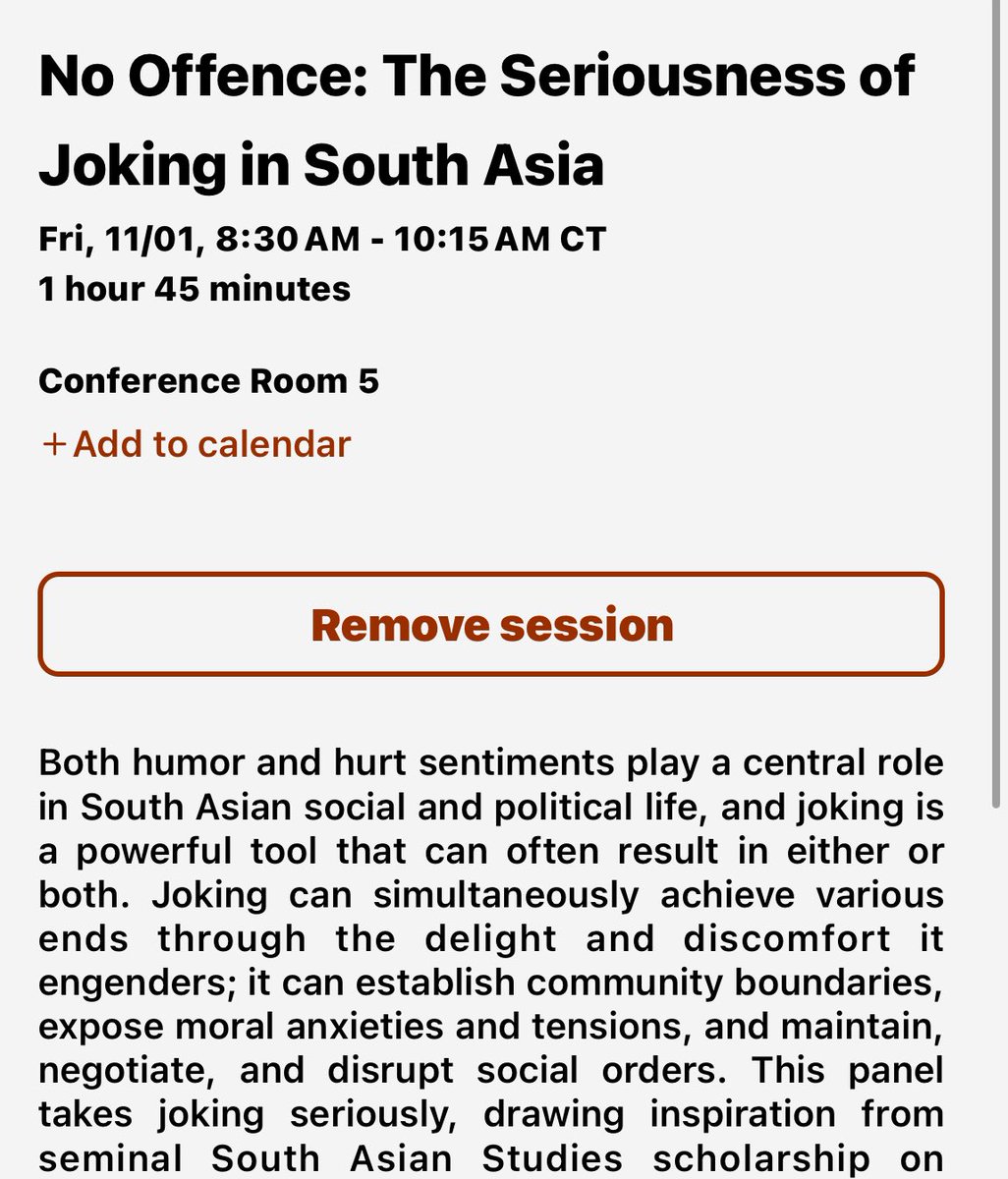lakhsaad's tweet photo. If you’re at @ACSAMadison, please come to our panel on the politics of joking and offence in South Asia. I’ll be discussing TLP’s blasphemy politics via engaging classical anthropological concepts of joking and avoidance. Also exciting papers by @alishaecherian, @_safiamahmood. https://t.co/Ila33UmNRZ