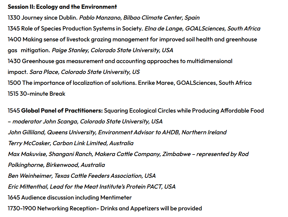 GOAL Sciences (@goalsciences) on Twitter photo An incredible line-up for the start of the International Summit: The Societal Role of Meat & Livestock. Good luck to all the speakers with your presentations, we look forward to learning and critically discussing this important matter.
Charlie Arnot, <a href="/fleroy1974/">Frédéric Leroy</a> Andrew Mente, An incredible line-up for the start of the International Summit: The Societal Role of Meat & Livestock. Good luck to all the speakers with your presentations, we look forward to learning and critically discussing this important matter.
Charlie Arnot, <a href="/fleroy1974/">Frédéric Leroy</a> Andrew Mente,