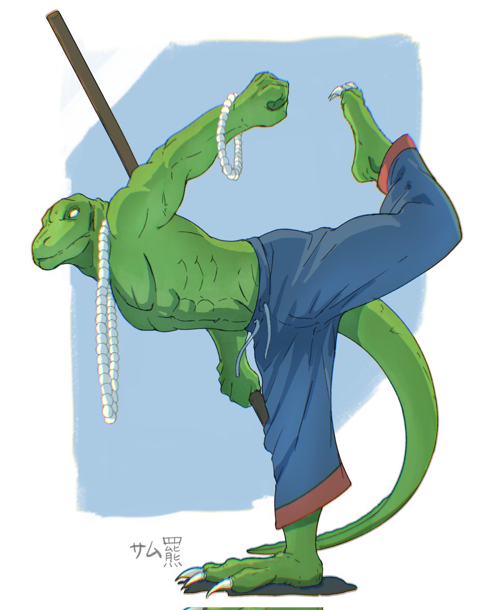 SamHiguma's tweet image. #weretober2024 day 30 - Reptile