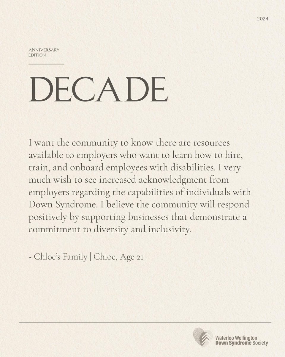 Decade | Chloe #downsyndrome #DownSyndromeAwarenessMonth #decade