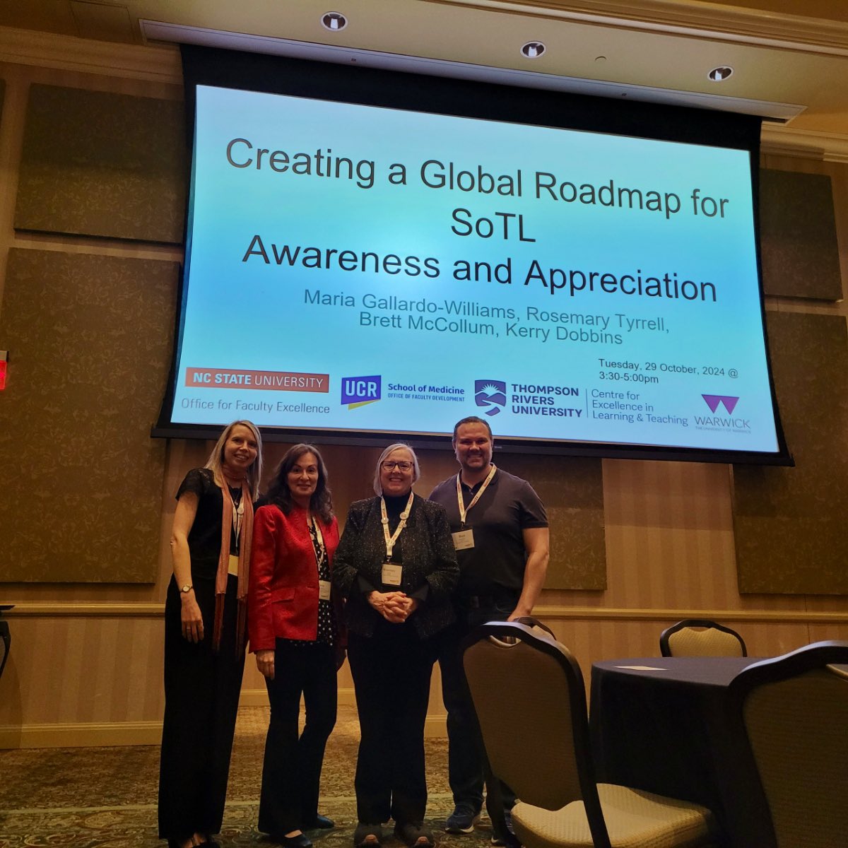 M Gallardo-Williams (@teachforaliving) on Twitter photo So proud of this team! 3 countries, 4 vastly different universities, but working hard to produce resources that will benefit all SoTL practitioners! <a href="/KerryDobbins_KD/">Kerry Dobbins</a> <a href="/McCollumBrett/">Brett McCollum</a> and Rosemary Tyrrell at <a href="/ISSOTL/">ISSOTL</a> conference #ISSOTL24 So proud of this team! 3 countries, 4 vastly different universities, but working hard to produce resources that will benefit all SoTL practitioners! <a href="/KerryDobbins_KD/">Kerry Dobbins</a> <a href="/McCollumBrett/">Brett McCollum</a> and Rosemary Tyrrell at <a href="/ISSOTL/">ISSOTL</a> conference #ISSOTL24