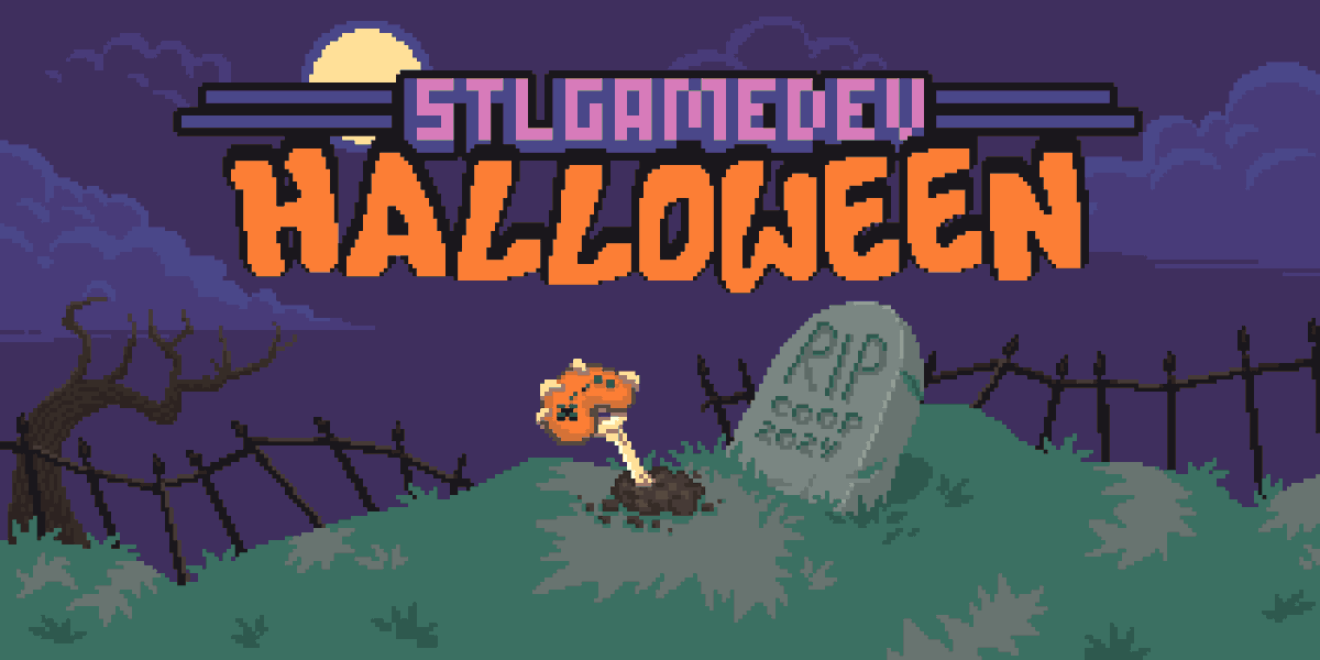 stlgamedev's tweet image. Rise from your grave! 

On the eve of spooky day STLGameDev would like to announce that we’re back from the dead with a renewed focus on the community and some major upcoming events. 

Read about it here at our newly redesigned site: 
stlgame.dev/news/2024-10-2…

#STL #GameDev