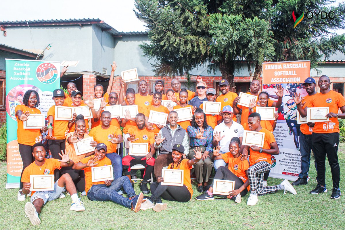 Pictures: The Baseball5 Technical coaching course, which was held at the OYDC Zambia and organized by the Zambia Baseball and Softball Association, has ended.

<a href="/NOC_Zambia/">NOC Zambia - Team Zambia 🇿🇲</a>  Secretary General Boniface Kambikambi, presented certificates to participants.