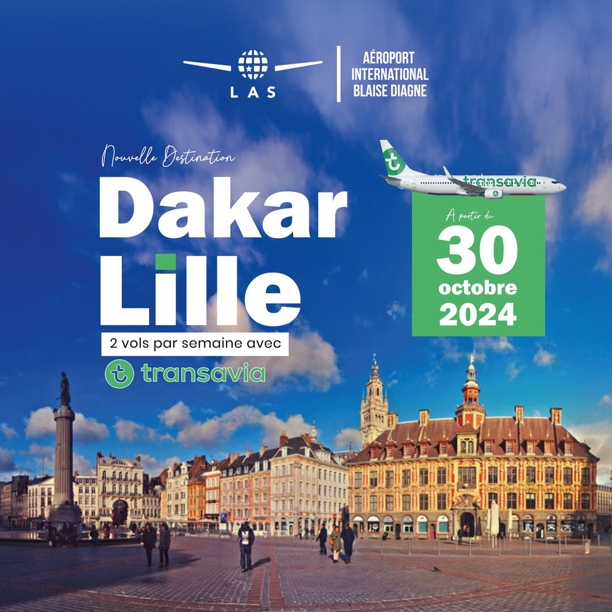 Nous avons eu le plaisir d'accueillir en cette fin de matinée le vol inaugural Lille-Dakar  compagnie <a href="/transaviaFR/">Transavia</a>.

#las #aibd #aeroportdelille #transaviafr #dakar #lille #voyage #destinatiinsenegal