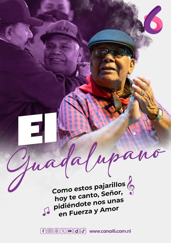 Despedimos a uno de los mejores cantautores nicaragüenses, Pedro Pablo Martínez Téllez.

"El Guadalupano" entrega canciones hermosas a nuestra patria.

Nicaragua lo honra con amor y esmero, pues es un Orgullo del País.

#Nicaragua #Noticiero6