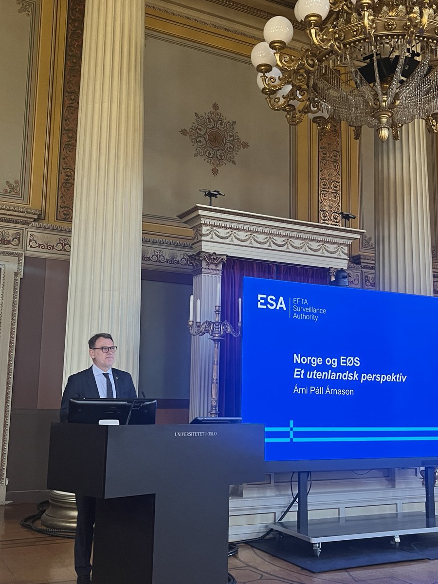 ➡️Last week, ESA and the Centre for European Law at the University of Oslo organised the the first ever ESA Day in Norway🇳🇴we're thrilled to have welcomed over 150 participants to join in on the vibrant discussions and debates on the institutional framework of the EEA Agreement