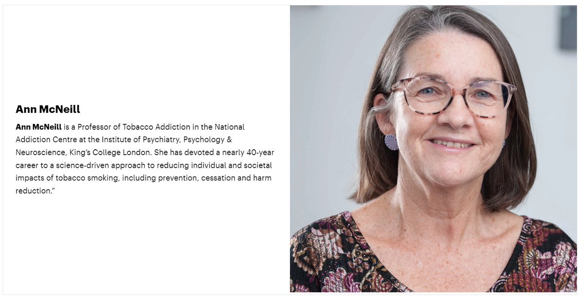 KCL Nicotine Research Group (@kingsnrg) on Twitter photo Congrats to our <a href="/AnnDMcNeill/">Ann McNeill</a> for being shortlisted for Nature's John Maddox Prize! 🎉
This prize recognises researchers who stand up for science and evidence-based policy. Ann was nominated for her work on tobacco harm reduction.
tinyurl.com/3u5r6hrf
<a href="/KingsIoPPN/">Institute of Psychiatry, Psychology & Neuroscience</a> <a href="/Nature/">nature</a> Congrats to our <a href="/AnnDMcNeill/">Ann McNeill</a> for being shortlisted for Nature's John Maddox Prize! 🎉
This prize recognises researchers who stand up for science and evidence-based policy. Ann was nominated for her work on tobacco harm reduction.
tinyurl.com/3u5r6hrf
<a href="/KingsIoPPN/">Institute of Psychiatry, Psychology & Neuroscience</a> <a href="/Nature/">nature</a>