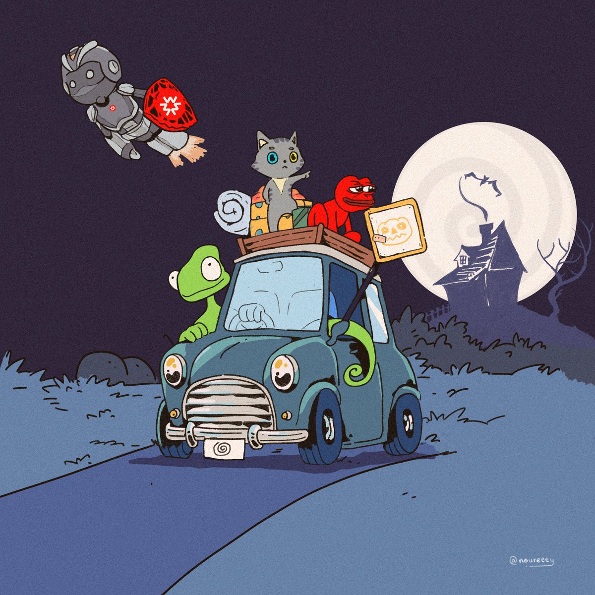 🚗💨 Something is coming...
Gearing up for something big with our friends at <a href="/CameleoNFT/">CameleonZ</a>. Ever wondered what happens when Halloween fun meets epic NFT action? Stay tuned for a spook-tacular surprise! 🎃🦎

Don't have a Cameleon yet? There's still time to grab one and join the