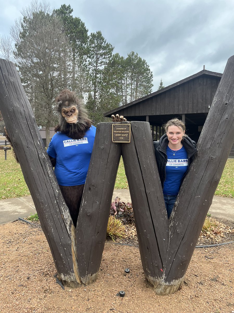 CallieMBarr's tweet image. Big district, best people. I love all of it. I’ll show up for us. Ontonagon and Watersmeet (isn’t this where Bergman “lives”??) - #whereyouatjack? #MI01 #Callie4Congress #showingupmatters❤️