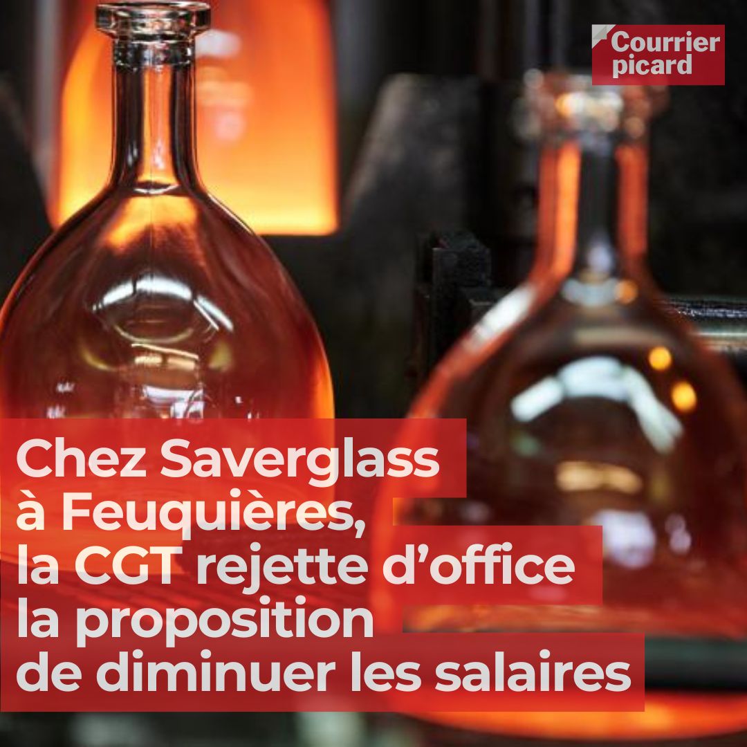 CourrierPicard's tweet photo. Le syndicat, majoritaire chez #Saverglass à #Feuquières #Oise, a indiqué qu’il « ne signera jamais un accord pour une baisse de salaire ». https://t.co/9RKh00ZV7z https://t.co/kXVXn4exQN