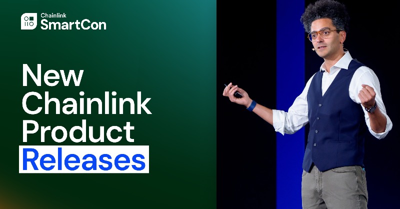 chainlink's tweet photo. Historic Chainlink product keynote at #SmartCon:

Chainlink Runtime Environment (CRE)
Cross-Chain Token (CCT) standard
Data Streams hyper-scaling
Lido cross-chain staking
Privacy with ANZ
DECO Sandbox
SmartData

+ more ↓