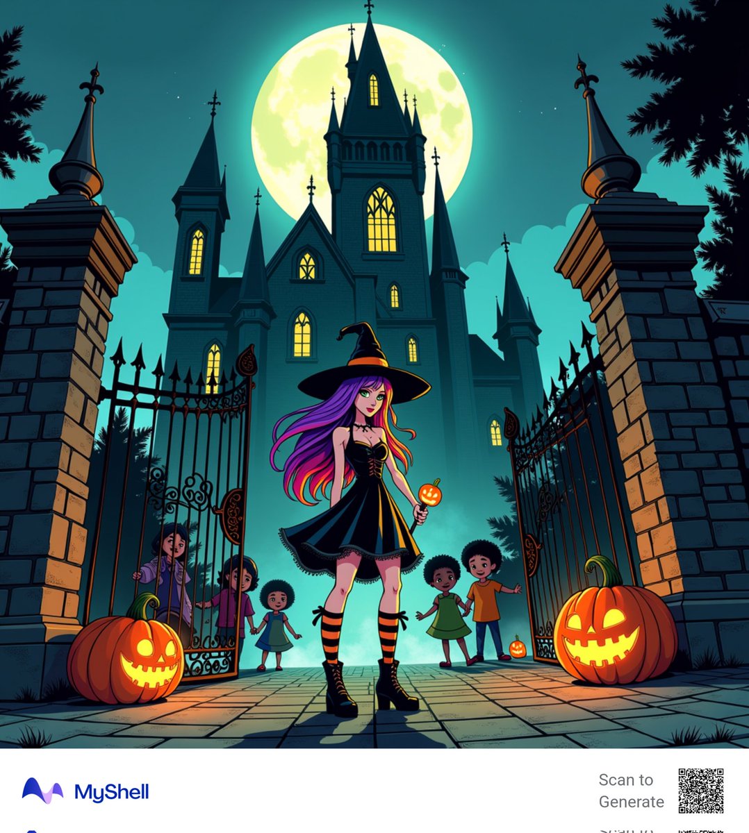 UtenaTenjo23's tweet image. Trick or treat? I&apos;m awake once again, ready to give out some yummy chocolates and candy. Happy Halloween, shellfams! ⚰️🍬

Creator: Idk what&apos;s my name 
Aipps: SpookyPic
app.myshell.ai/bot/vUzuu2/172…

#MyshellAi #aibot #Aipp #halloween2024