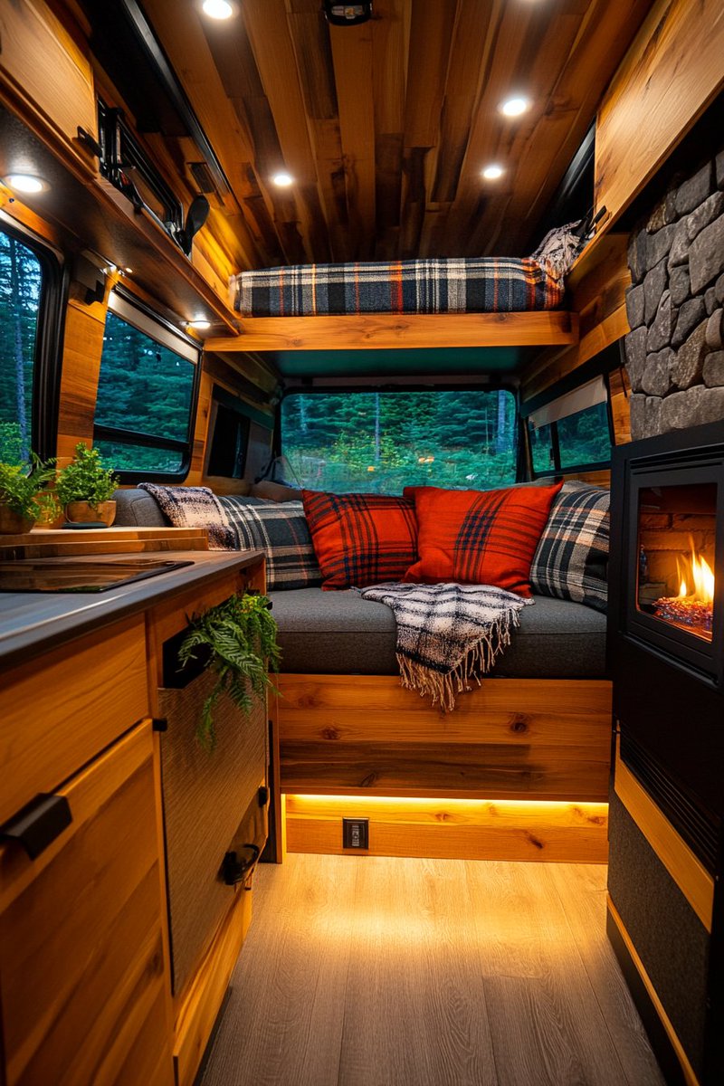 PendulumVans's tweet photo. Cozy cabin skoolie concepts: https://t.co/YCItDYdRDe #skoolie #adventure #TravelInspiration https://t.co/ZUXAY96OAZ