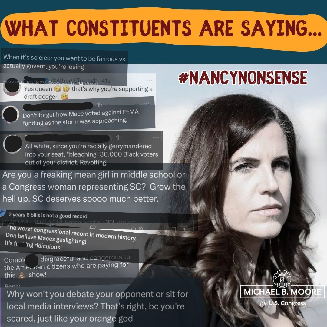 michael_b_moore's tweet image. Nancy’s Nonsense at noon⌚🤦‍♂️  #NancyNonsense #SC01 #LowcountryFirst #SCPol #SCPolitics #LowcountryPolitics