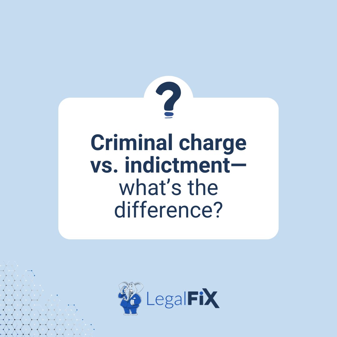 LegalFixPlan's tweet image. A criminal charge is an official accusation filed by a prosecutor, while an indictment is a formal charging document issued by a grand jury. Understand their distinctions in the legal system 👉 legalfix.com/articles/indic…
#LegalFix #A2J #StayInformed