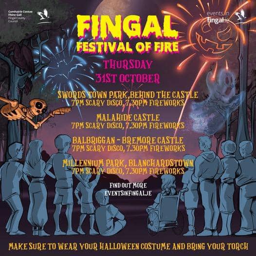 OurBalbriggan's tweet photo. Join the Balbriggan Festival of Fire on Thursday, October 31 at Bremore Castle!

🕖7:00 PM – Scary Disco

🕖:30 PM – Fireworks

Wear your best Halloween costume and bring your torch for a night filled with thrills and chills!

Get ready for a fantastic evening! This is an event you won’t want to miss!

@fingalcoco@TMurphyFingal
@CllrGMaguire @tomoleary888
@MalachyQuinnSF @BrendanRyanNo1