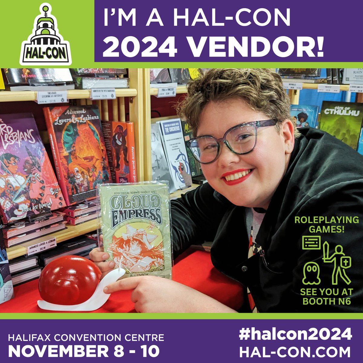 Happen Upon (@happenuponrpgs) on Twitter photo Pick up Raccoon Sky Pirates at our Hal-Con Science Fiction Convention Booth! A hilarious zero-prep RPG for all audiences. Pick up this cute little box includes character sheets, rulebook and a custom raccoon dice!
<a href="/iprtweets/">Indie Press Revolution</a>
hal-con.com
#ttrpg
#halcon2024 Pick up Raccoon Sky Pirates at our Hal-Con Science Fiction Convention Booth! A hilarious zero-prep RPG for all audiences. Pick up this cute little box includes character sheets, rulebook and a custom raccoon dice!
<a href="/iprtweets/">Indie Press Revolution</a>
hal-con.com
#ttrpg
#halcon2024