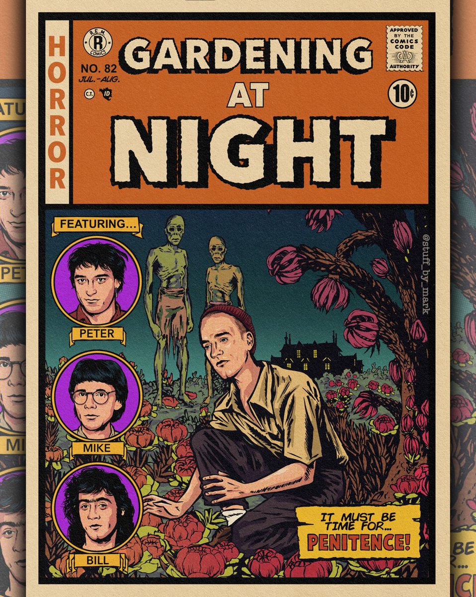 Songs as horror comics day 8 - R.E.M.'s Gardening At Night.