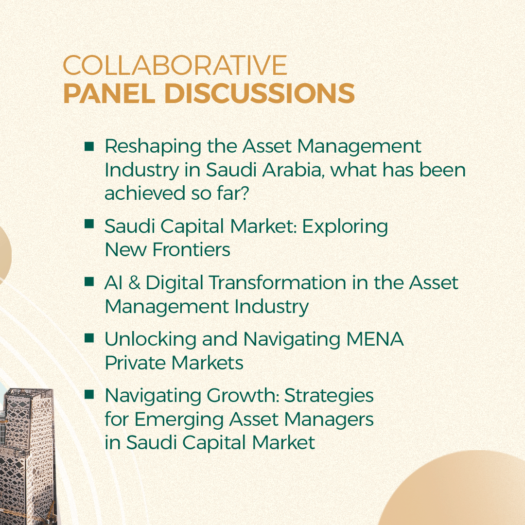 PIF_en's tweet photo. Tomorrow marks the second edition of #PIF’s #AssetManagementForum, fostering dialogue, collaboration, and strategic growth in the asset management sector. #FII8 #InvestedInBetter