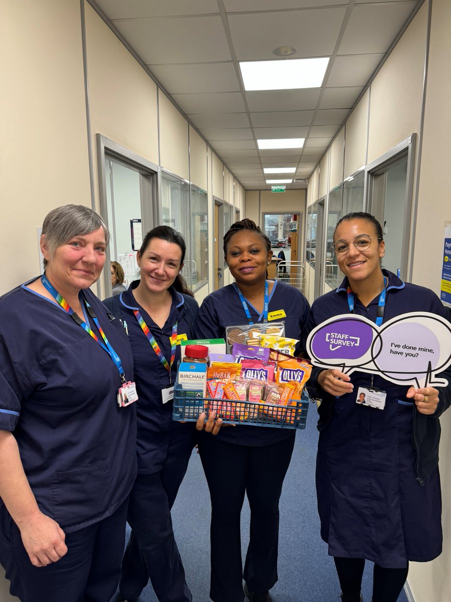 Congratulations to the Neurophysiology/Neurology Lead Nurses who are this week's hamper winners for having the highest staff survey response rate over the last week! 👏

STAFF | To fill in your staff survey, search 'Picker' in your emails for your link.