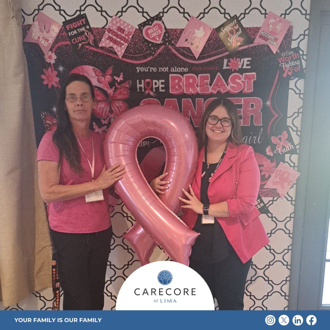 CarecoreLima's tweet photo. 🌸 🎀 CareCore at Lima is proudly wearing pink this October in support of Breast Cancer Awareness Month! 🎗️💖

#CareCoreAtLima #BreastCancerAwareness #WearPink #TogetherWeCan #CareCoreCares #HopeInPink https://t.co/lCqyXjM5se