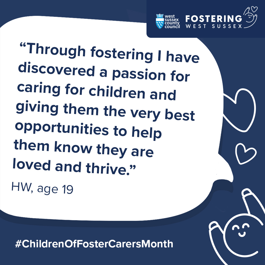 FosterWSCC's tweet image. As we wrap up #ChildrenOfFosterCarersMonth, we want to end by highlighting some final quotes from children of foster carers. 😊

Find out how you can make a difference by getting in touch with us!

#WestSussex