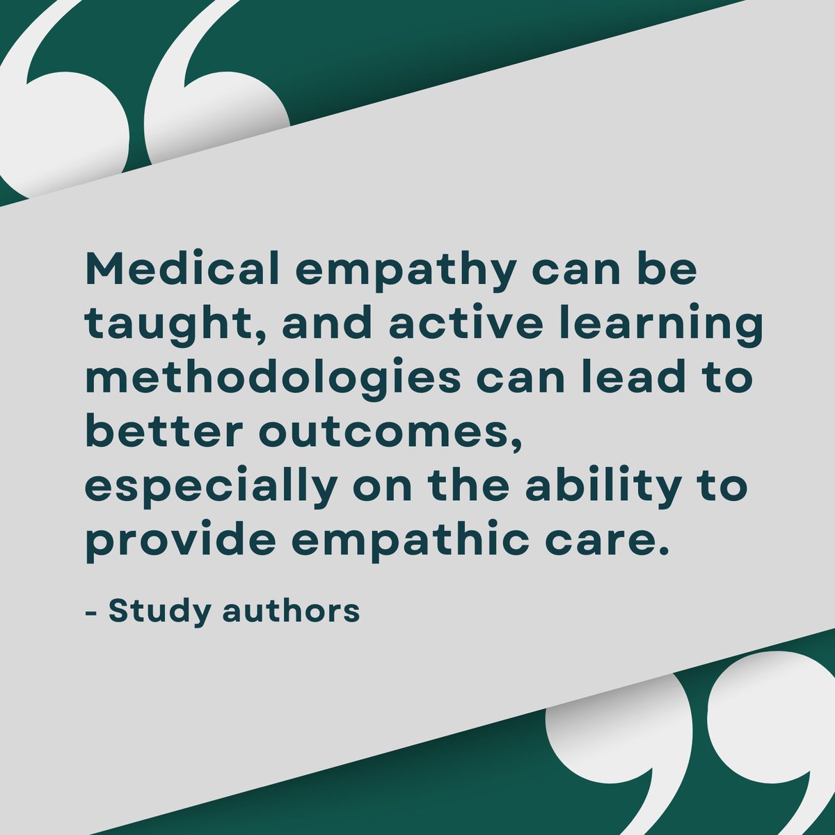 Empathy_Centre's tweet photo. 💡 A study has examined the effectiveness of different educational strategies for teaching empathy to medical students.

🔗 Read more here: https://t.co/JywZW3hOKW 

#empathy #medicaleducation https://t.co/qXXKiU9td0