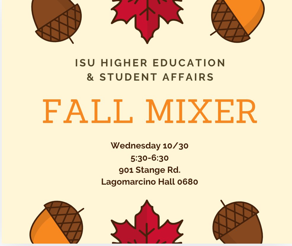 ISU - Division of Higher Education tweet media